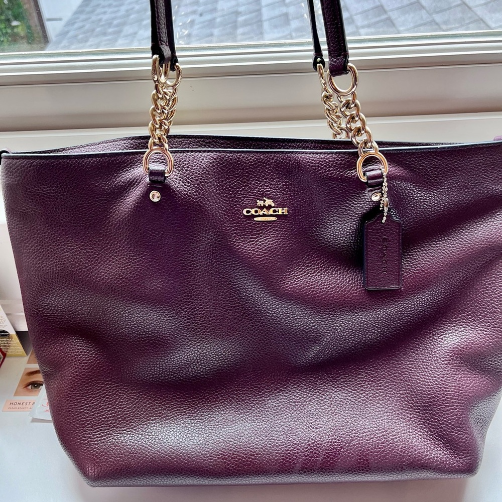 Coach purse- plum purple